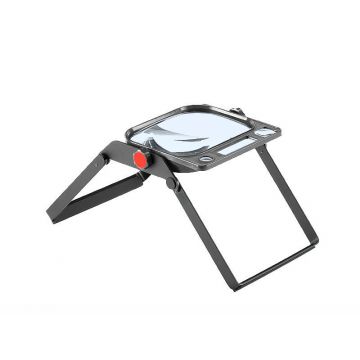 Peak #2053 Folding Stand Magnifier- 2x