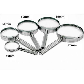 Classic Hand Magnifier - [3x, 4x or 5x] Chrome+