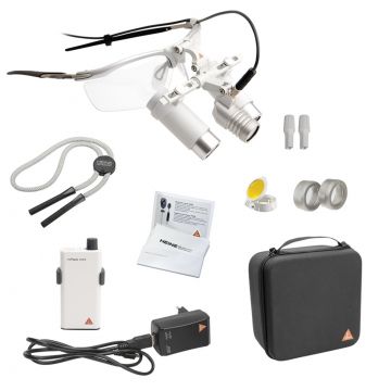 [C-008.32.455] - LoupeLight2 Set - HRP 6x Binocular Loupe 340mm + S-FRAME + mPack mini