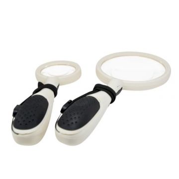 Handheld magnifying glass - Aspheric with 2 LEDs+