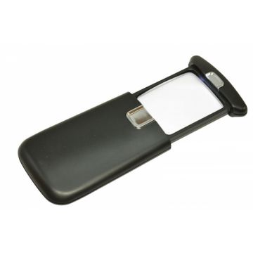 Sliding magnifier - 3x - with LED