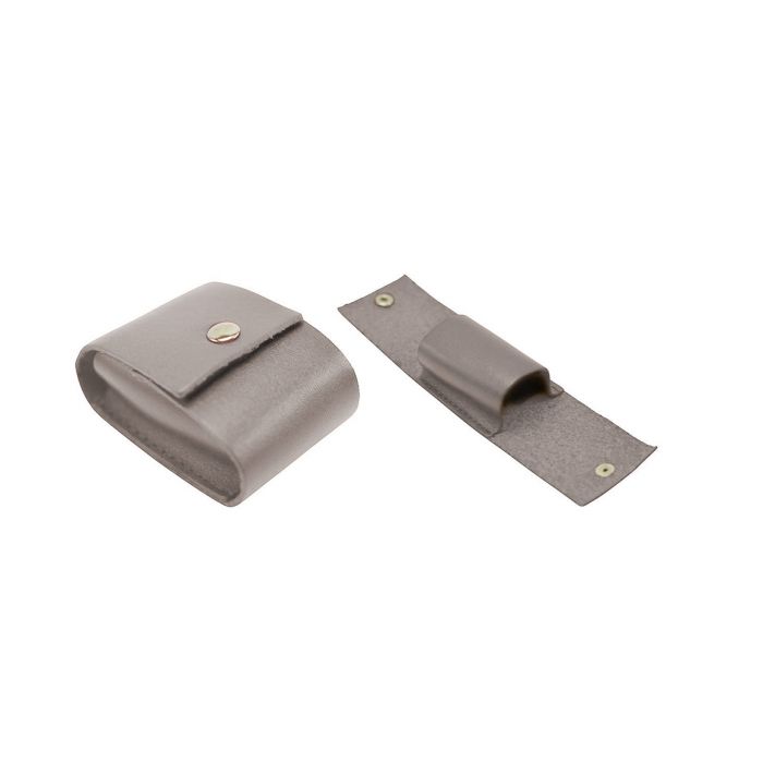 Leather Pouches [E] Grey - Size L