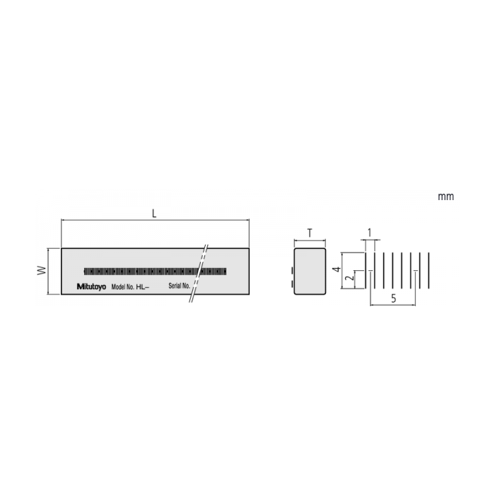 Mitutoyo Low Expansion Glass Scale, JCSS Certificate